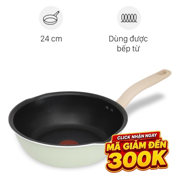 Chảo nhôm sâu chống dính đáy từ Tefal So Matcha G1796495