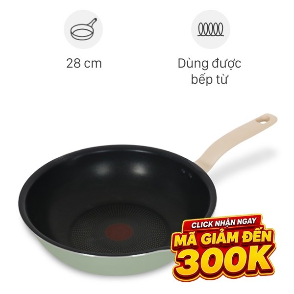 Chảo nhôm sâu chống dính đáy từ Tefal So Matcha G1796695