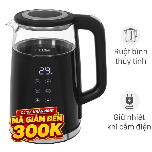Bình đun siêu tốc Sunhouse Mama 1.7 lít SHD1333