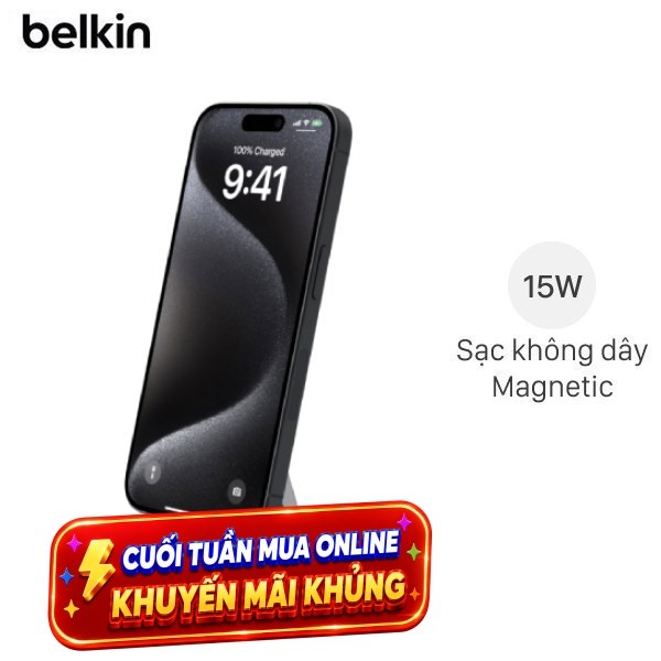 Đế sạc không dây Magnetic Belkin BoostCharge WIA008