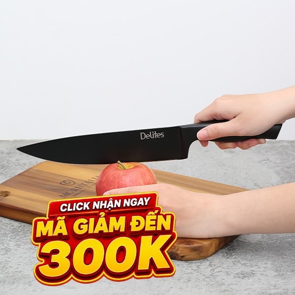 Dao thái inox Delites CW-S016A-2