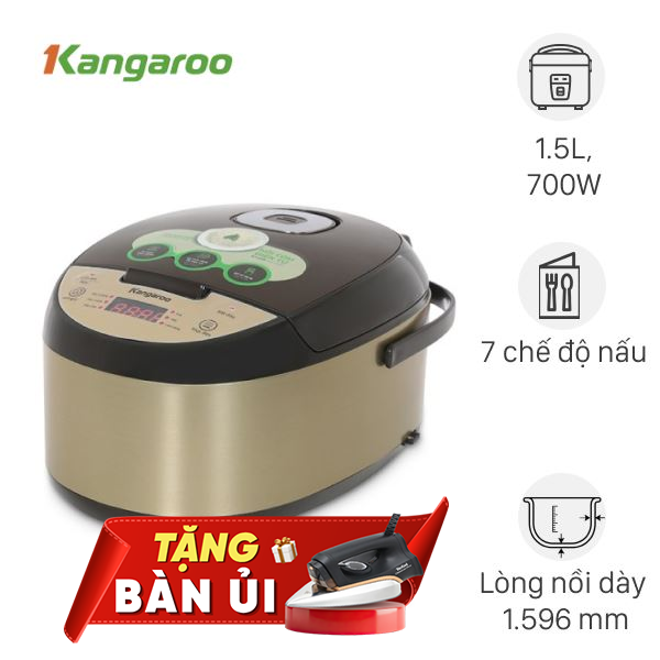 Nồi cơm điện tử Kangaroo 1.5 lít KG15RCE2