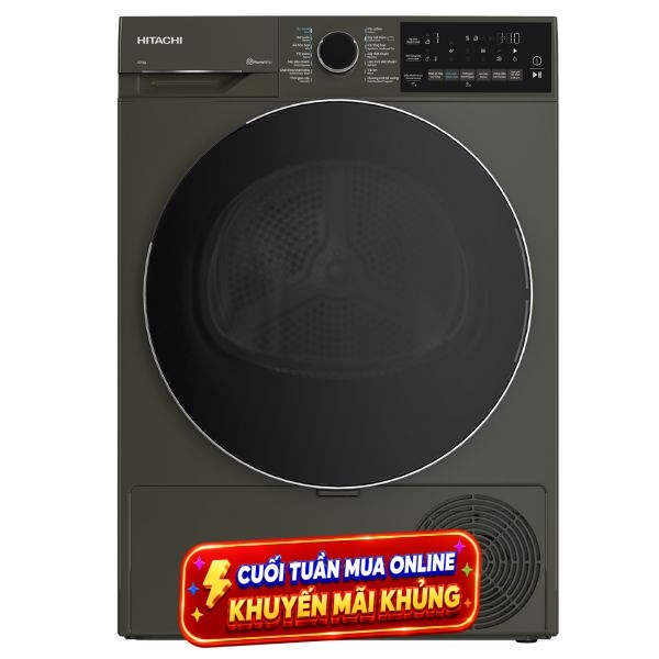 Máy sấy bơm nhiệt Hitachi 10 Kg TD-100XFVEM