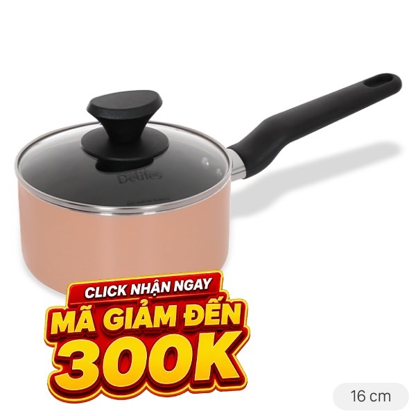 Quánh nhôm chống dính Delites QCDE16