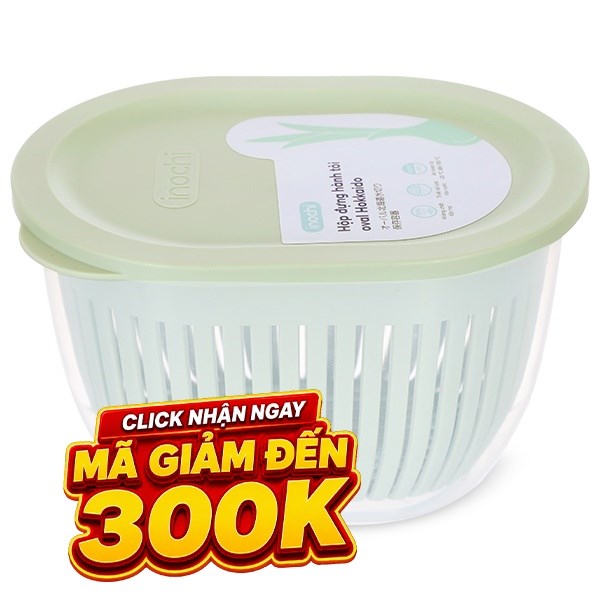 Hộp đựng hành tỏi nhựa Inochi Hokkaido HIN.HOHT.OVAL