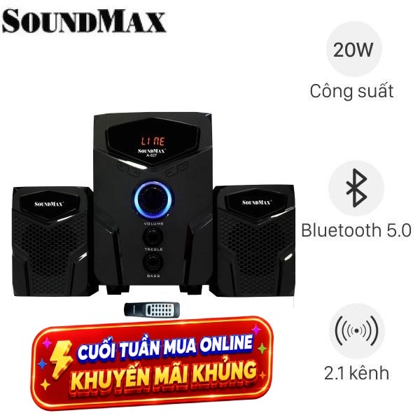 Loa vi tính Bluetooth Soundmax A827