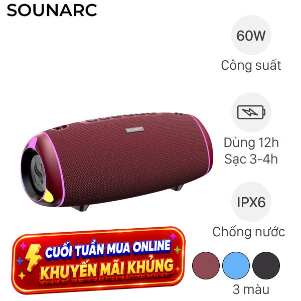 Loa Bluetooth Sounarc R2 Portable Speaker