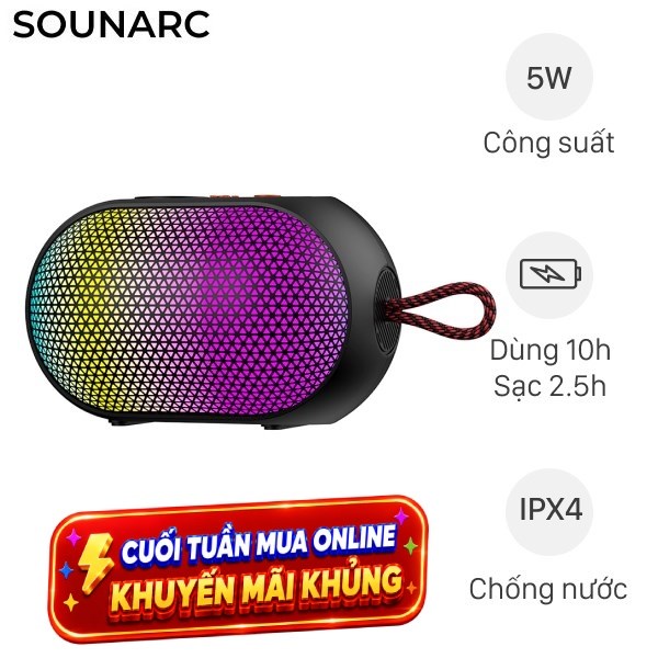 Loa Bluetooth Sounarc XR3 Portable Speaker