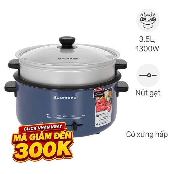 Nồi lẩu đa năng Sunhouse SHD4524 3.5 lít