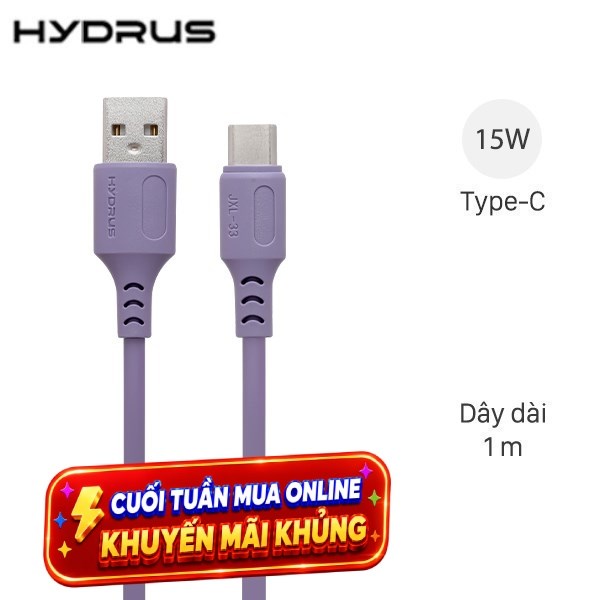 Cáp sạc và truyền dữ liệu 1m Hydrus JXL-33