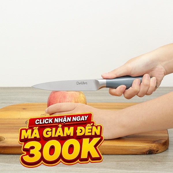 Dao gọt inox Delites LK-2433