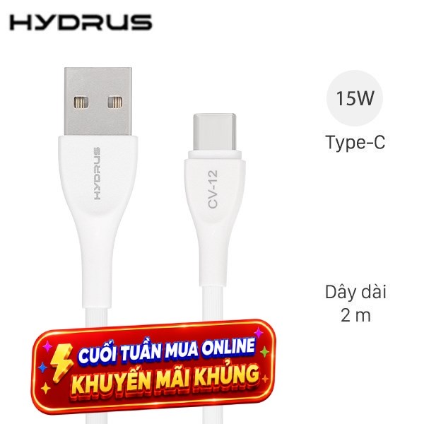 Cáp sạc và truyền dữ liệu 2m Hydrus CV-12
