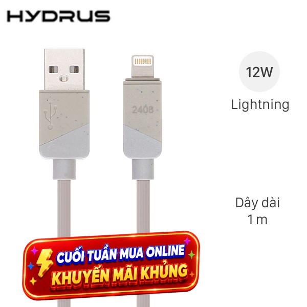 Cáp Lightning 1m Hydrus CW-19