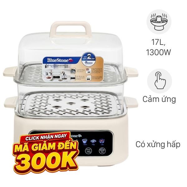 Nồi lẩu hấp đa năng BlueStone MPB-7238 17 lít