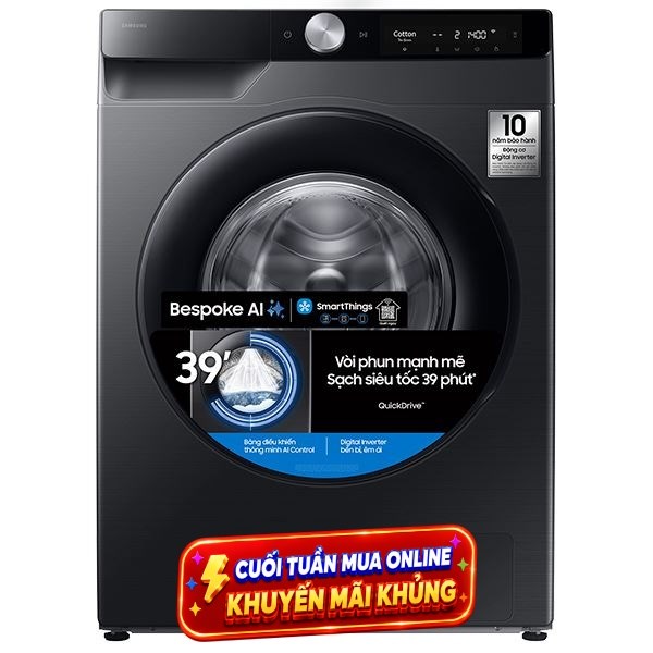 Máy giặt Samsung AI EcoBubble Inverter 12 kg WW12CG604DLBSV