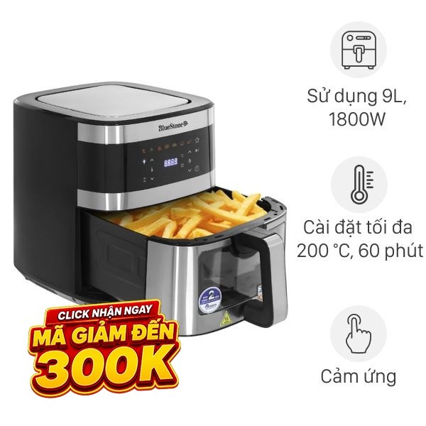 Nồi chiên không dầu BlueStone 9 lít AFB-5886