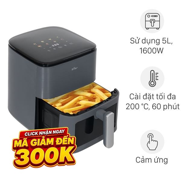 Nồi chiên không dầu Bear 6 lít AF-4H16K