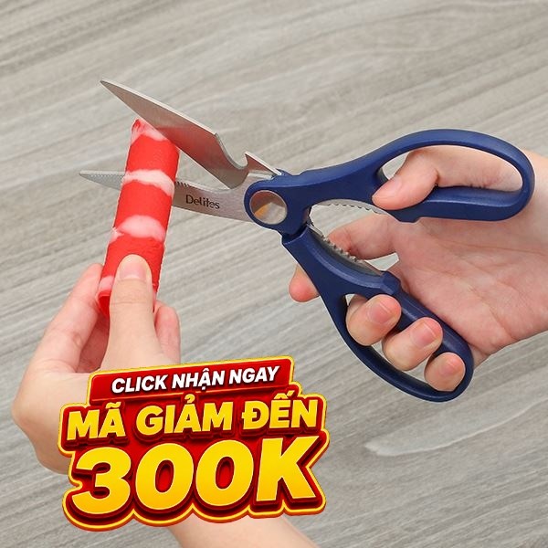 Kéo nhà bếp đa năng thép không gỉ 2Cr13 Delites 9230-2125D