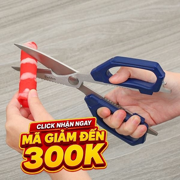 Kéo nhà bếp đa năng thép không gỉ 2Cr13 Delites IN-J102A