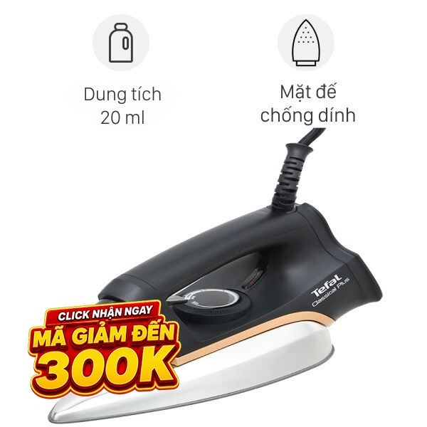 Bàn ủi khô Tefal FS3120L0 1300W