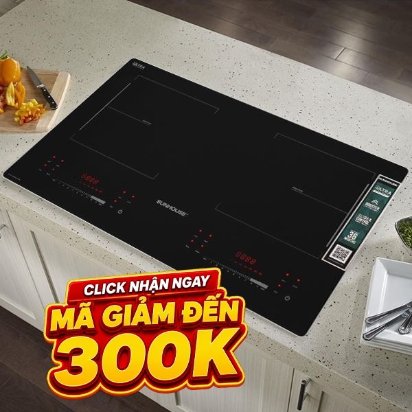 Bếp từ đôi âm Sunhouse SHB81272-MD 4000W
