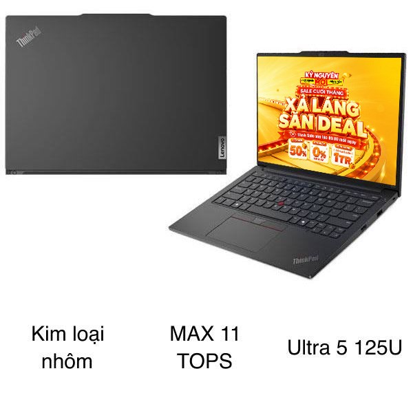 Laptop Lenovo ThinkPad E14 Gen 6 - 21M7004LVN (Ultra 5 125U, 32GB, 1TB, WUXGA, Win11)