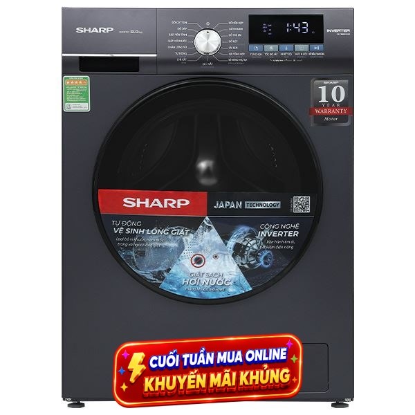 Sharp Inverter 9 Kg ES-FM90CB-SB