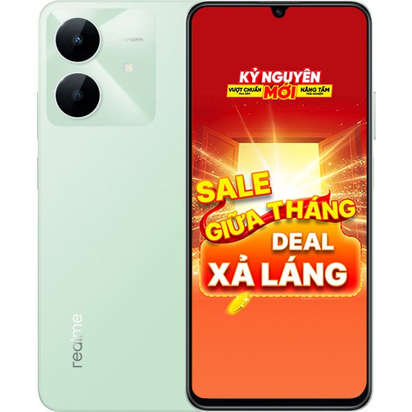 realme Note 60x 3GB/64GB giá rẻ, trả chậm 0% lãi suất, BH 18 tháng