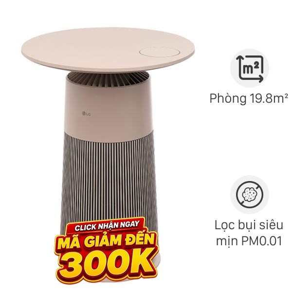 Máy lọc không khí LG PuriCare Aero Furniture AS20GPBK0 màu nâu 28W