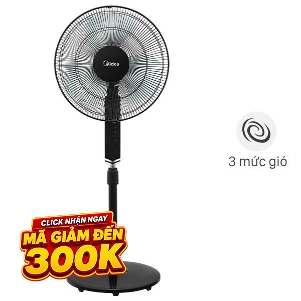 Quạt đứng Midea  3 cánh FS40-10NAVN(K) 55W