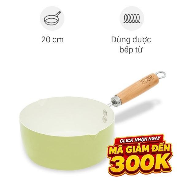 Chảo thép sâu chống dính đáy từ Green Cook GCP249-20IH