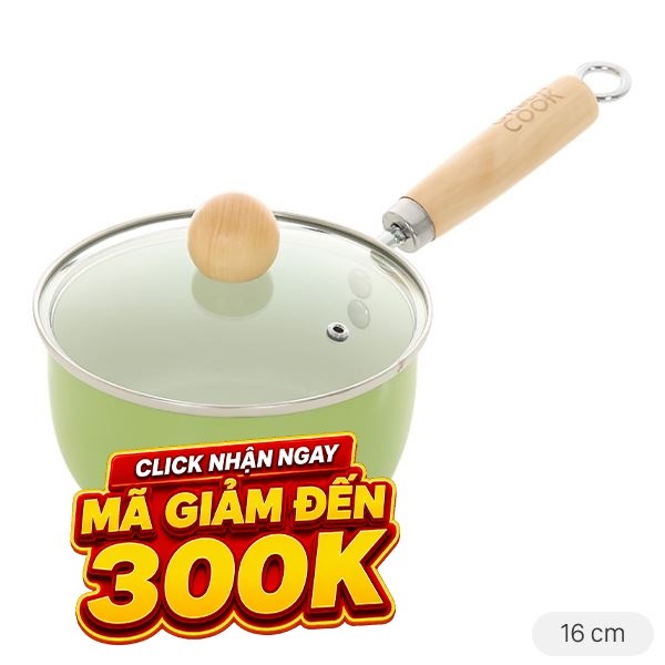 Quánh thép chống dính Green Cook GCS248-16IH