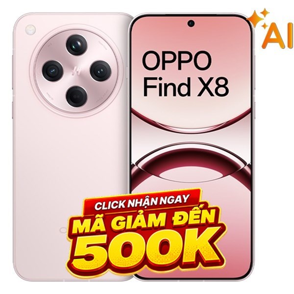 OPPO Find X8 5G 16GB/512GB Hồng - Chính hãng, nhiều khuyến mãi