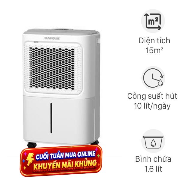 Máy hút ẩm Sunhouse SHD-DHB1001 220W