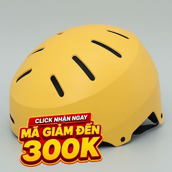 Mũ xe đạp 1/2 size L Delites ATN50G vàng