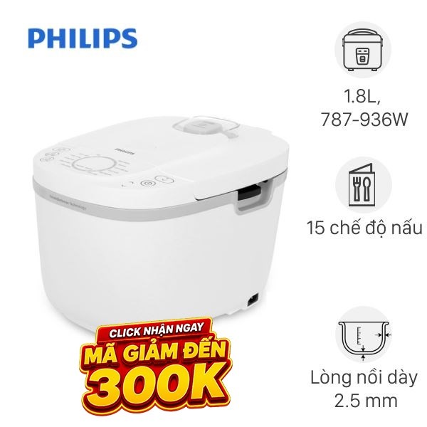 Nồi cơm điện tử Philips 1.8 lít HD4717/30
