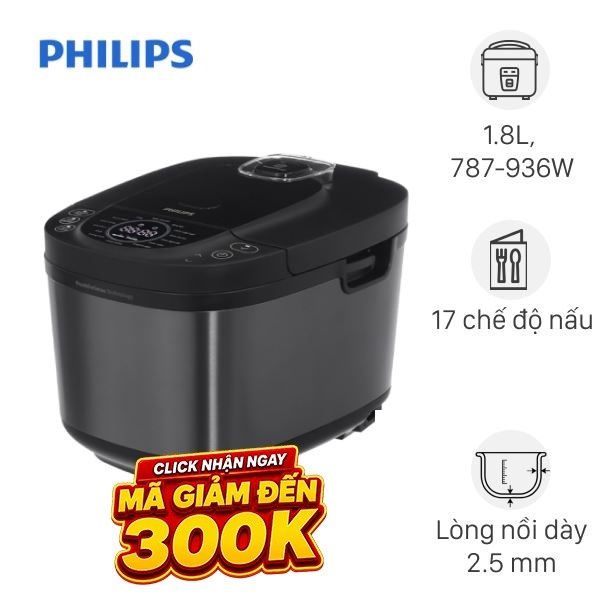 Nồi cơm điện tử Philips 1.8 lít HD4814/31