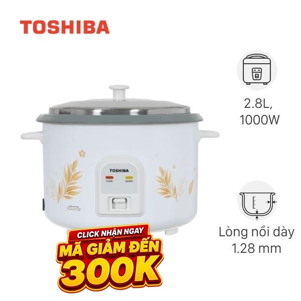 Nồi cơm nắp rời Toshiba 2.8 lít RC-28MH1PV(G)
