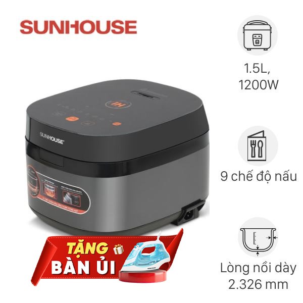 Nồi cơm điện cao tần Sunhouse 1.5 lít SHD8827
