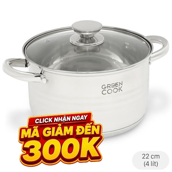 Nồi inox 5 đáy Green Cook GCS243-22IH