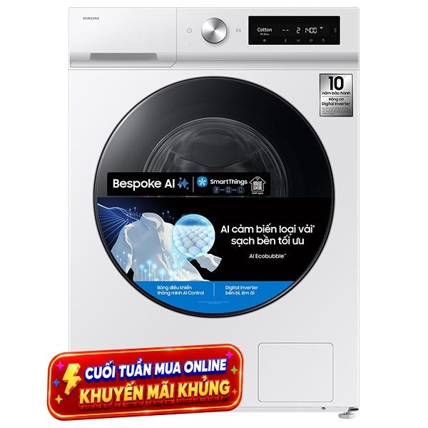 Samsung Inverter 10 Kg WW10DB7U34GWSV