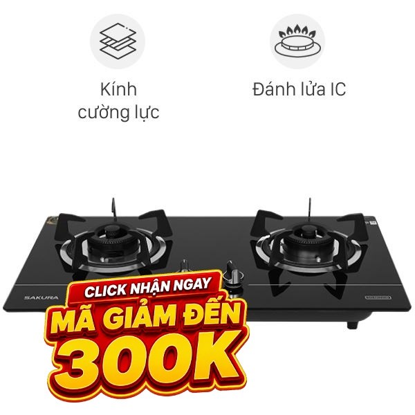 Bếp ga âm Sakura SG-M522GB