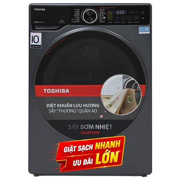 Máy sấy bơm nhiệt Toshiba 10 Kg TD-T25BS110HWV(MG)