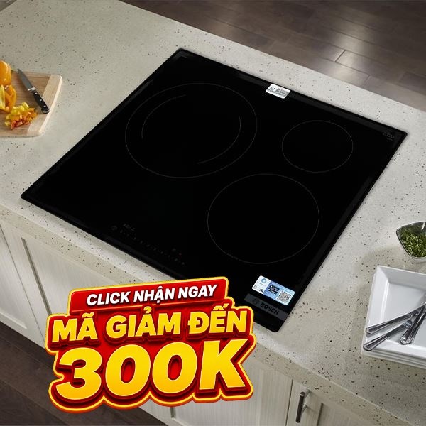 Bếp từ 3 vùng nấu âm Bosch PIJ61RHB1E 7400W