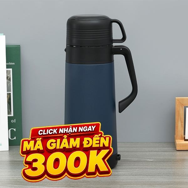 Bình giữ nhiệt nóng lạnh Inox 1800 ml Lock&Lock LHC1485NVY
