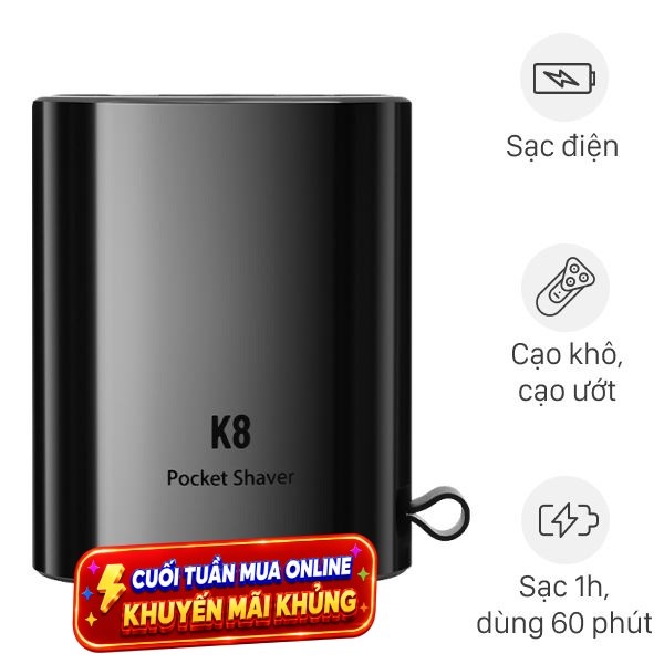 Máy cạo râu khô và ướt Enchen K8