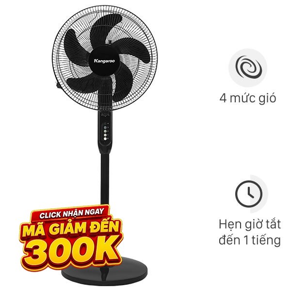 Quạt đứng Kangaroo  5 cánh KGEF05SM 55W