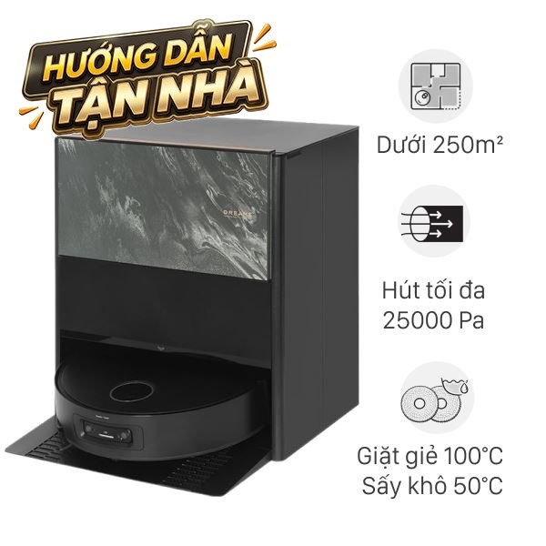 Robot hút bụi lau nhà Dreame Aqua 10 Pro Track - Đen