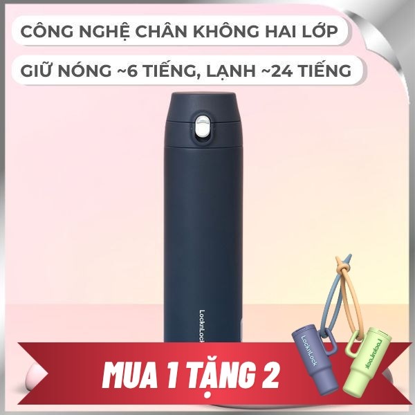 Bình giữ nhiệt nóng lạnh Inox 500 ml Lock&Lock LHC3257NVY