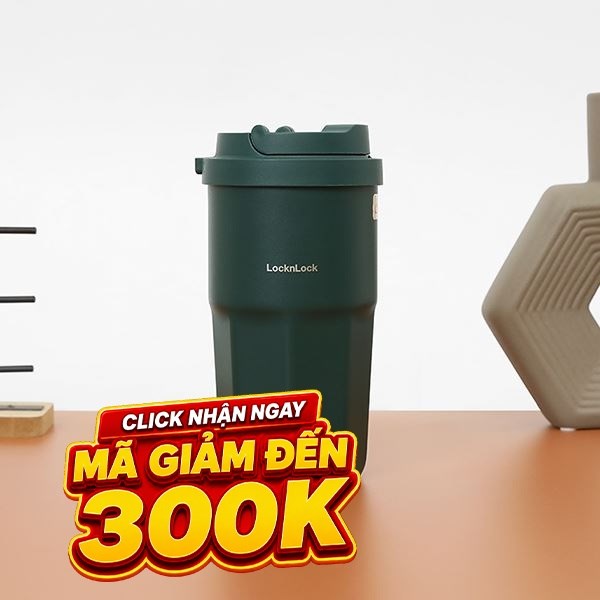 Bình giữ nhiệt Inox 460 ml Lock&Lock LHC3329DGRN